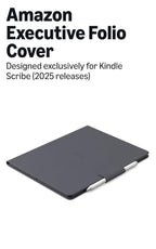 Amazon Kindle Scribe Executive Folio Cover with Magnetic Attach, Sleek Protective Case - Premium Leather