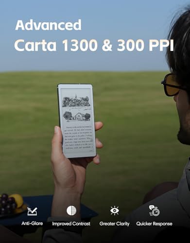 VIWOODS AiPaper Reader 6.13" Pocket E-Reader, AI Button, 4G, Android