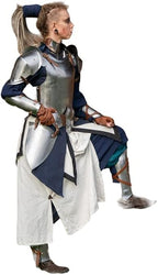 Medieval Women's Armor Set Breastplate, Tassets, Arm & Leg Guards, Pauldrons, Gorget - Wearable Halloween LARP Lady Costume