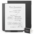 Amazon Kindle Scribe Essentials Bundle including Kindle Scribe (64GB) - Metallic Jade, Premium Pen, Leather Folio-Jade, and Power Adapter