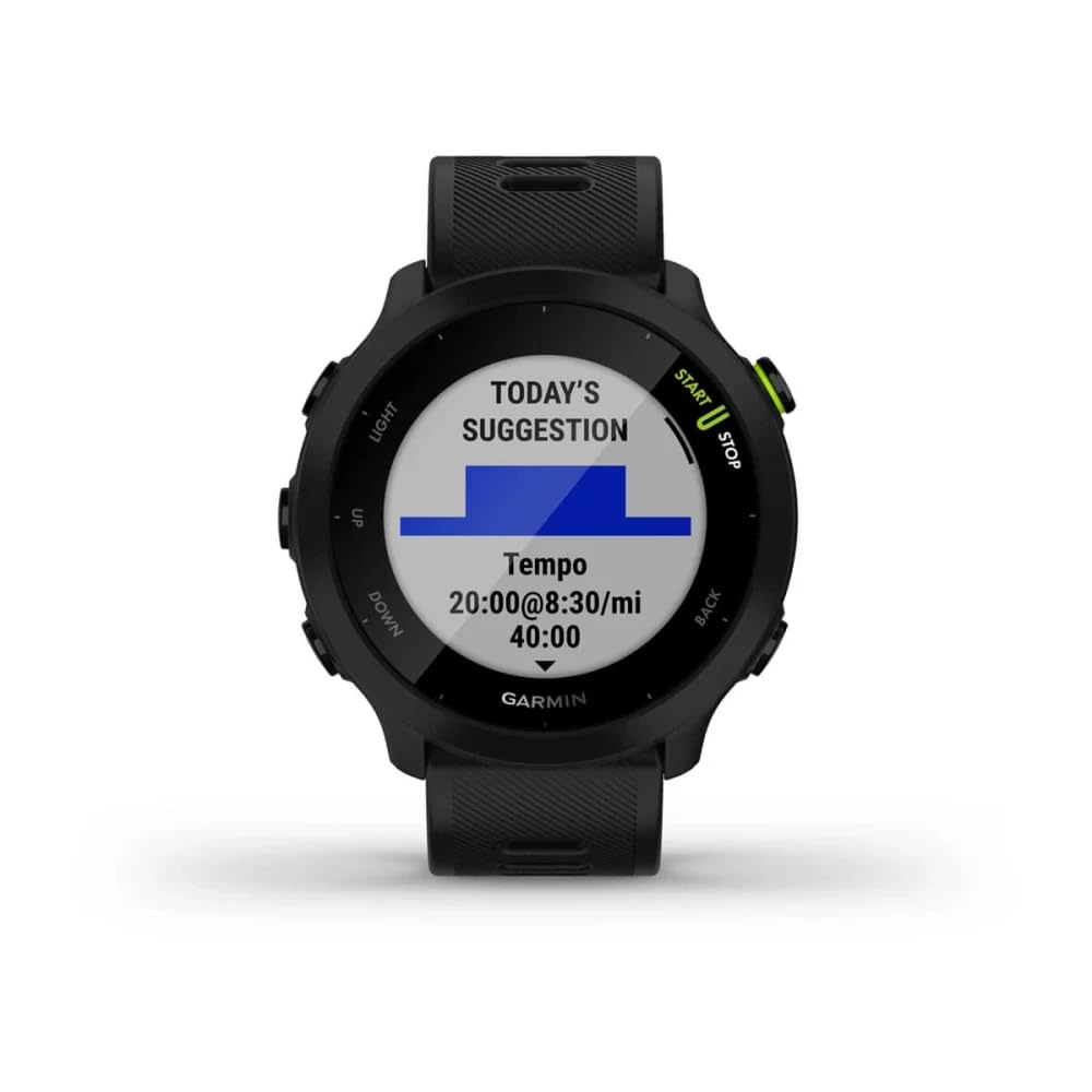Garmin Forerunner 55 GPS Running Smartwatch, Black