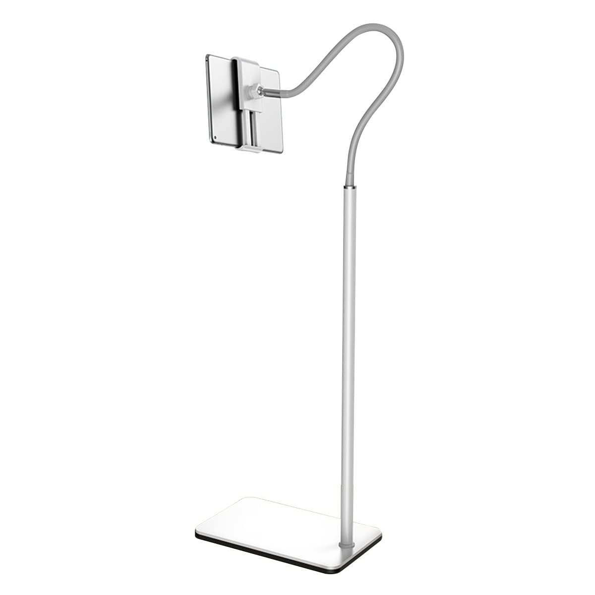 Tablet Floor Stand, 136cm Height Adjustable Holder 4.5-11 Inch Phone,Tablet,eBook Reader(Black)
