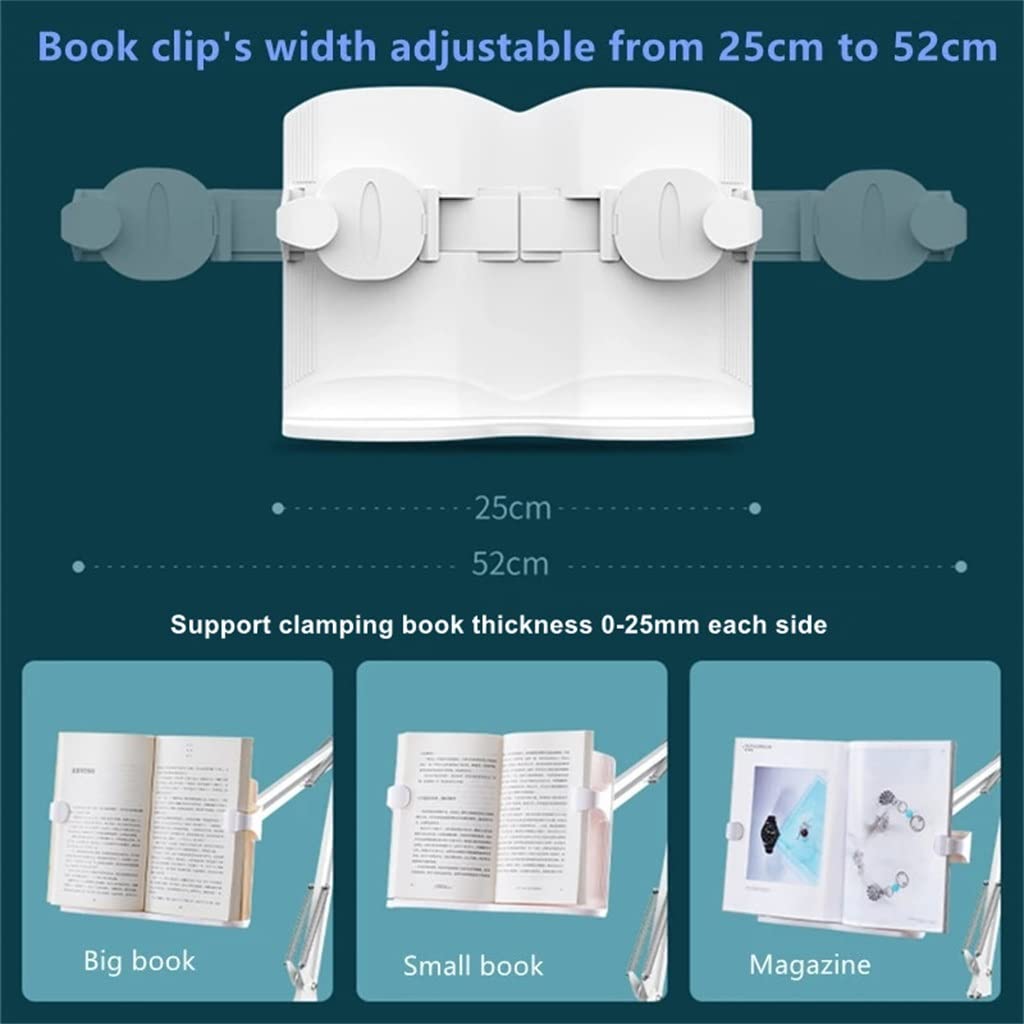 Height Adjustable Reading Book Floor Bracket Long Arm Table Bed Stand Multi Angle Rotation Holder