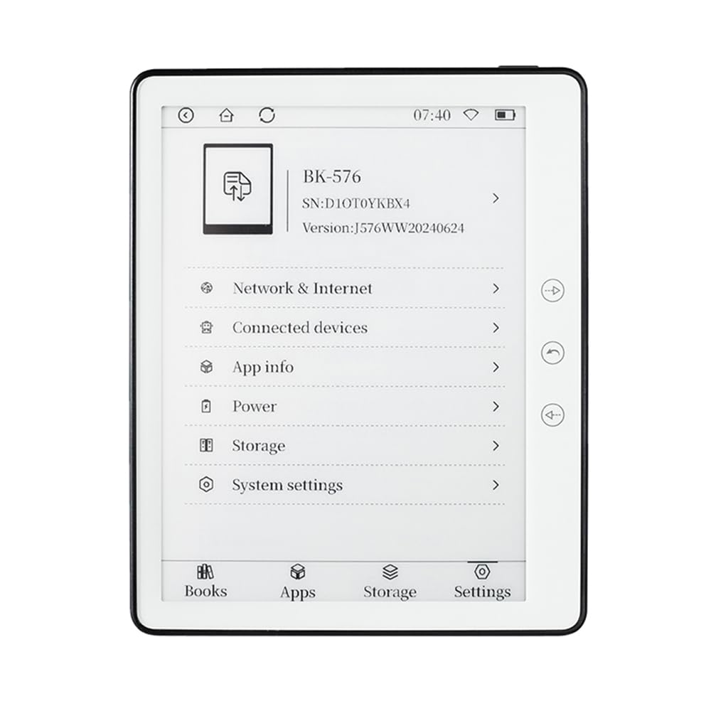 Dioche Ebook Reader Device 5.76 E-Ink Display 16GB Storage & 8.1 Long Battery Life Comfortable Grip WiFi Enabled E-Readers