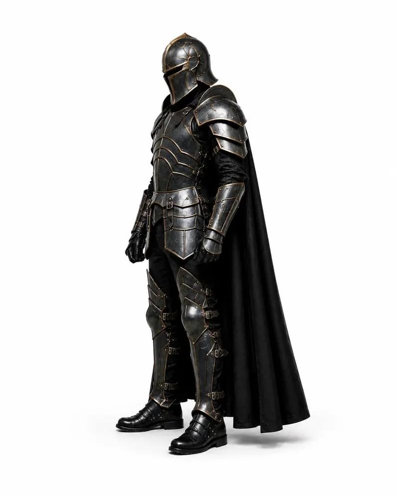 Wearable Gothic Knight Armor Full Steel Medieval Plate Armour Costume for Halloween, Cosplay, Renaissance & Display.