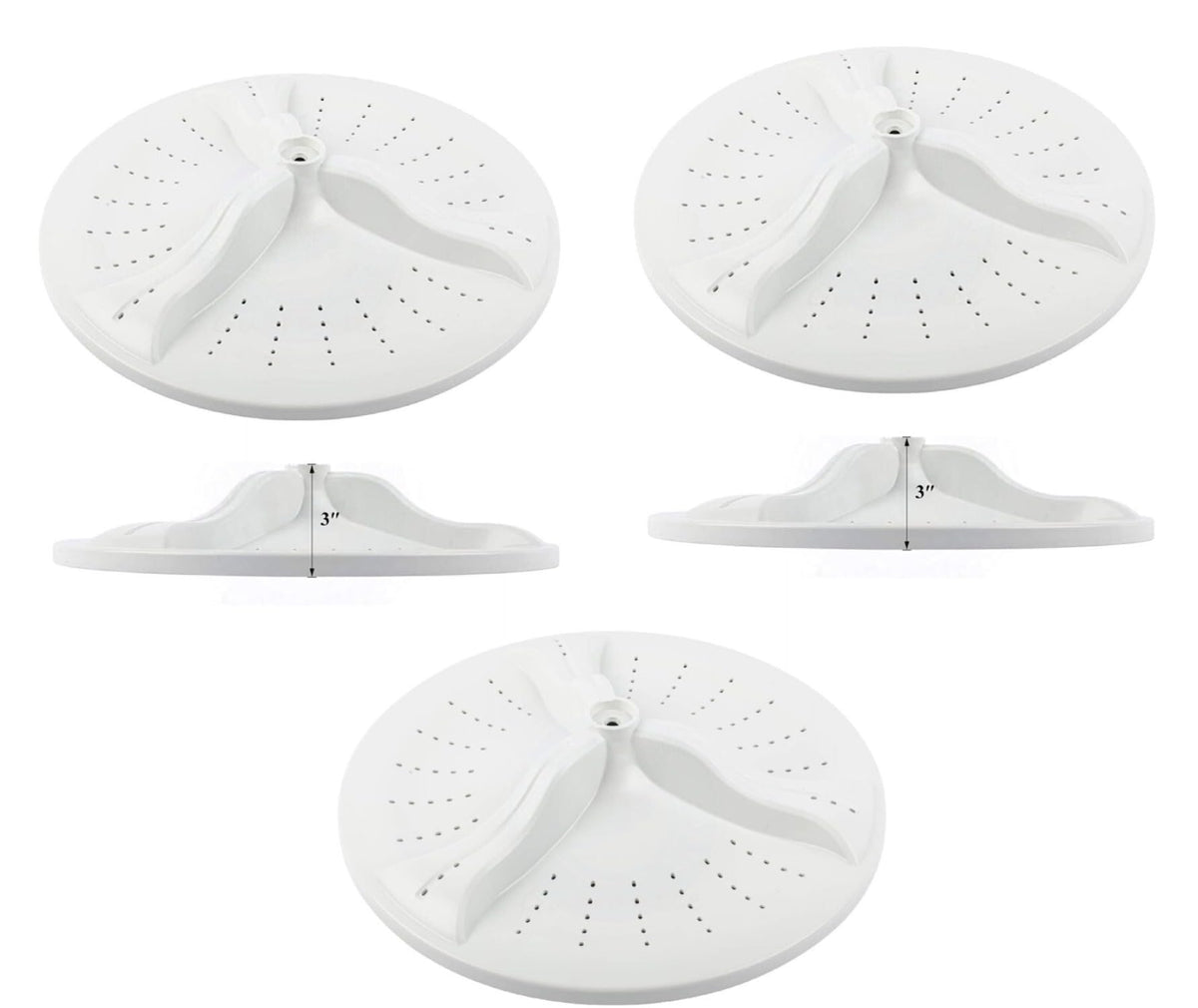 W10902814 Washer Wash Plate Compatible for Maytag for Whirlpool - 5 Pack