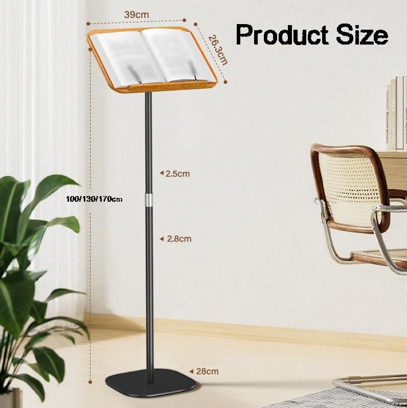 Adjustable 360° Reading Stand Versatile Support for Office & Kitchen Perfect for School Use 130cm Height Color1 Enhance Your Reading Experience!
