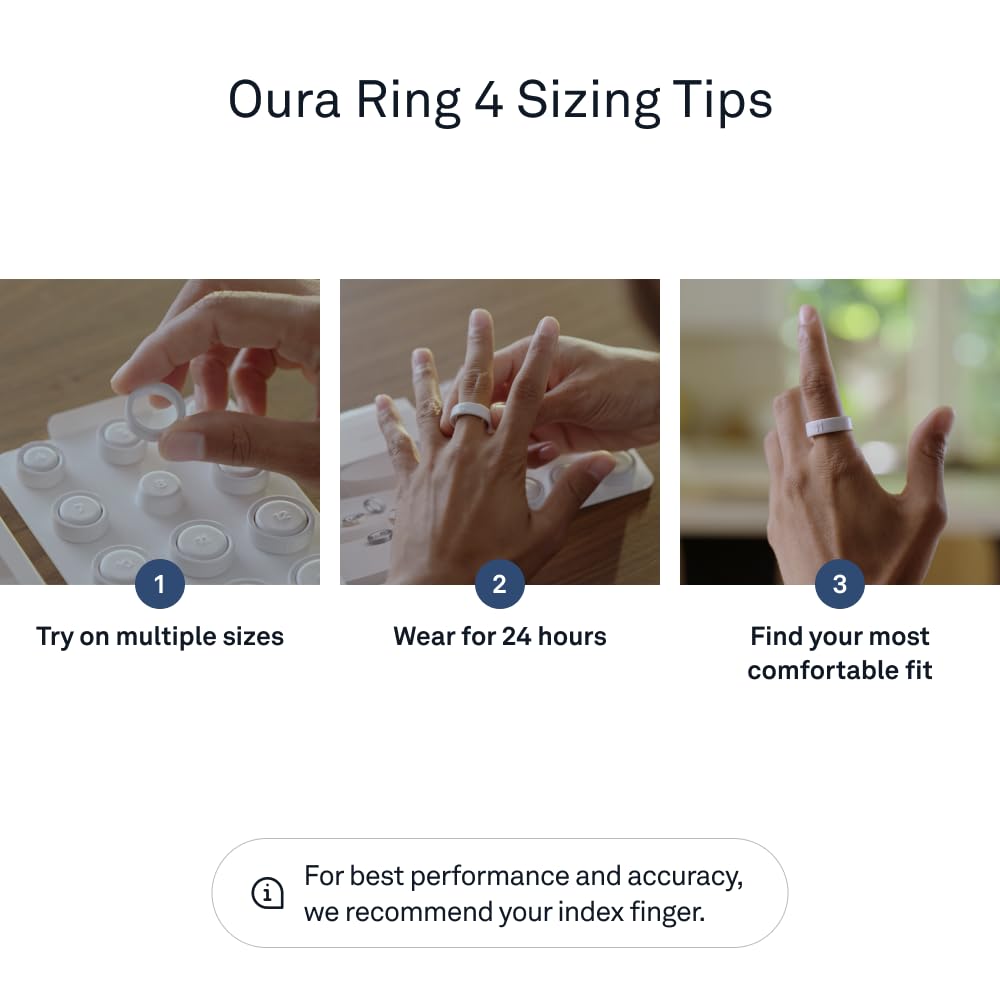 Oura Ring 4 Smart Ring - Silver - Size 11