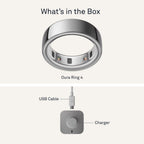 Oura Ring 4 Smart Ring - Silver - Size 11