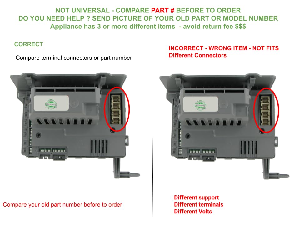 AP6015918, PS11749199 CKD749199X compatible with Whirlpool Washer Electronic Control Board fits old number AP6015918, PS11749199