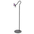 Height Adjustable, 360 ° Rotation Clip Tablet Stand for Phones, Phablets, E-Readers, and Gaming Devices, Holder Flexible Gooseneck Arm Stand Solid Metal Base,White-165x26cm
