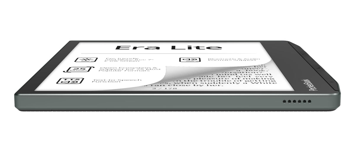 PocketBook Era Lite | Affordable 7" e-Reader | Latest E Ink Carta™ 1300 Screen | SMARTlight | Open Cloud | Up to 2 Months on a Single Charge | 25 formats | IPX4 | Bluetooth & Text-to-Speech Support