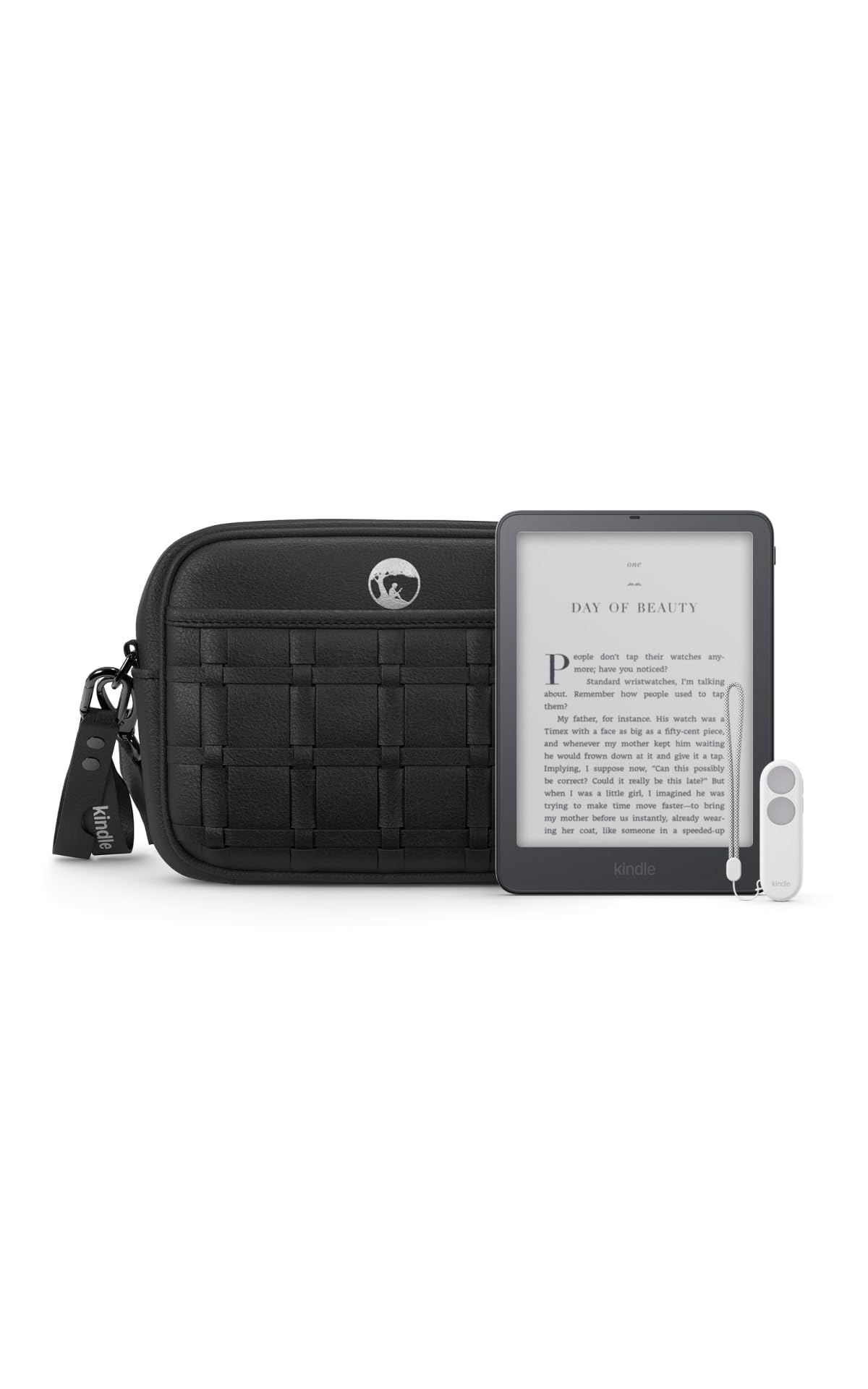 Amazon Kindle Paperwhite Bundle: Includes, Kindle Paperwhite Signature Edition 32GB | Seaglass Green, Kindle Click & Sling Bag | Dune