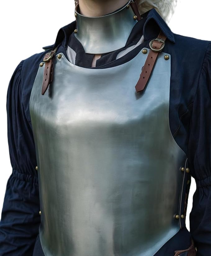 Medieval Women's Armor Set Breastplate, Tassets, Arm & Leg Guards, Pauldrons, Gorget - Wearable Halloween LARP Lady Costume
