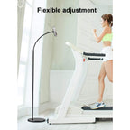 Height Adjustable, 360 ° Rotation Clip Tablet Stand for Phones, Phablets, E-Readers, and Gaming Devices, Holder Flexible Gooseneck Arm Stand Solid Metal Base,White-165x26cm
