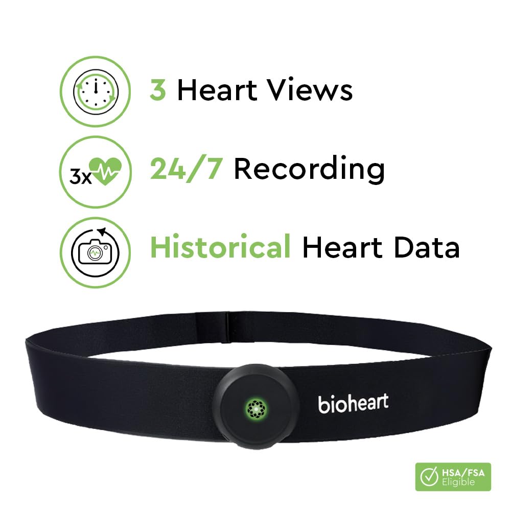 Bioheart 24/7 Continuous Heart Monitor Chest Strap