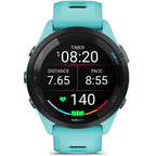 Garmin Forerunner 265 Running GPS Smartwatch, AMOLED Display, 46mm, Aqua/Black, 010-02810-02 - Bundle w/Deco Essentials 26-Month CPS Plan