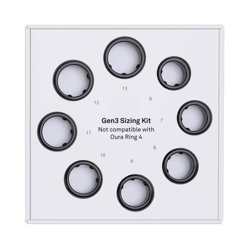 Oura Ring Gen3 Heritage - Black - Size 8