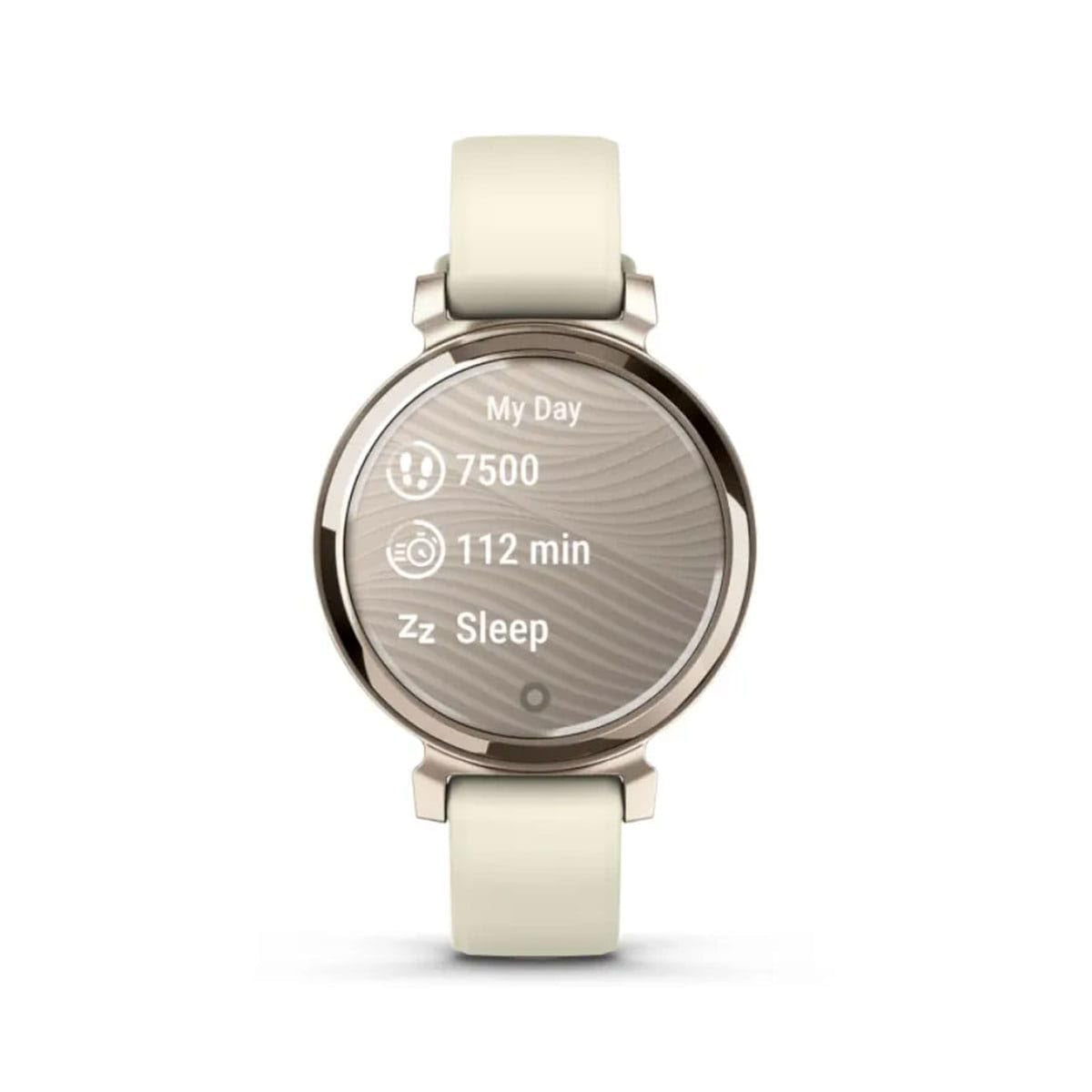 Garmin Lily 2, Small and Stylish Smartwatch, Hidden Display, Patterned Lens, Up to 5 Days Battery Life, Coconut (Renewed)