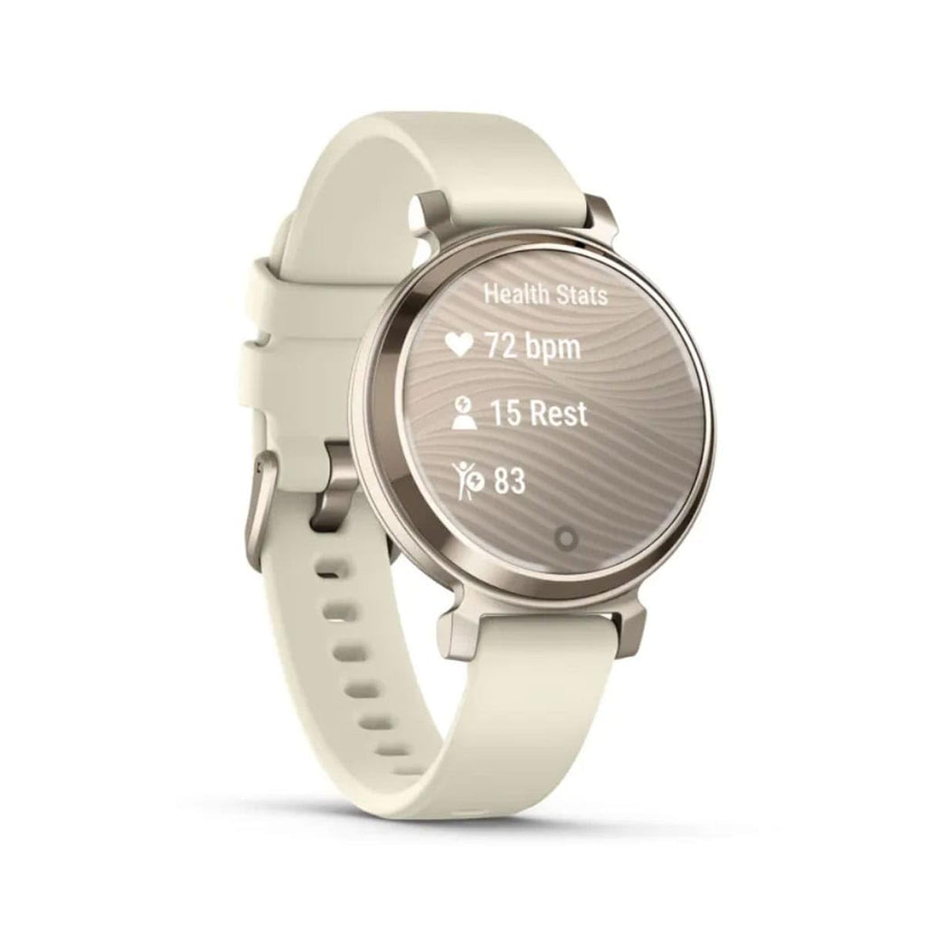 Garmin Lily 2, Small and Stylish Smartwatch, Hidden Display, Patterned Lens, Up to 5 Days Battery Life, Coconut (Renewed)