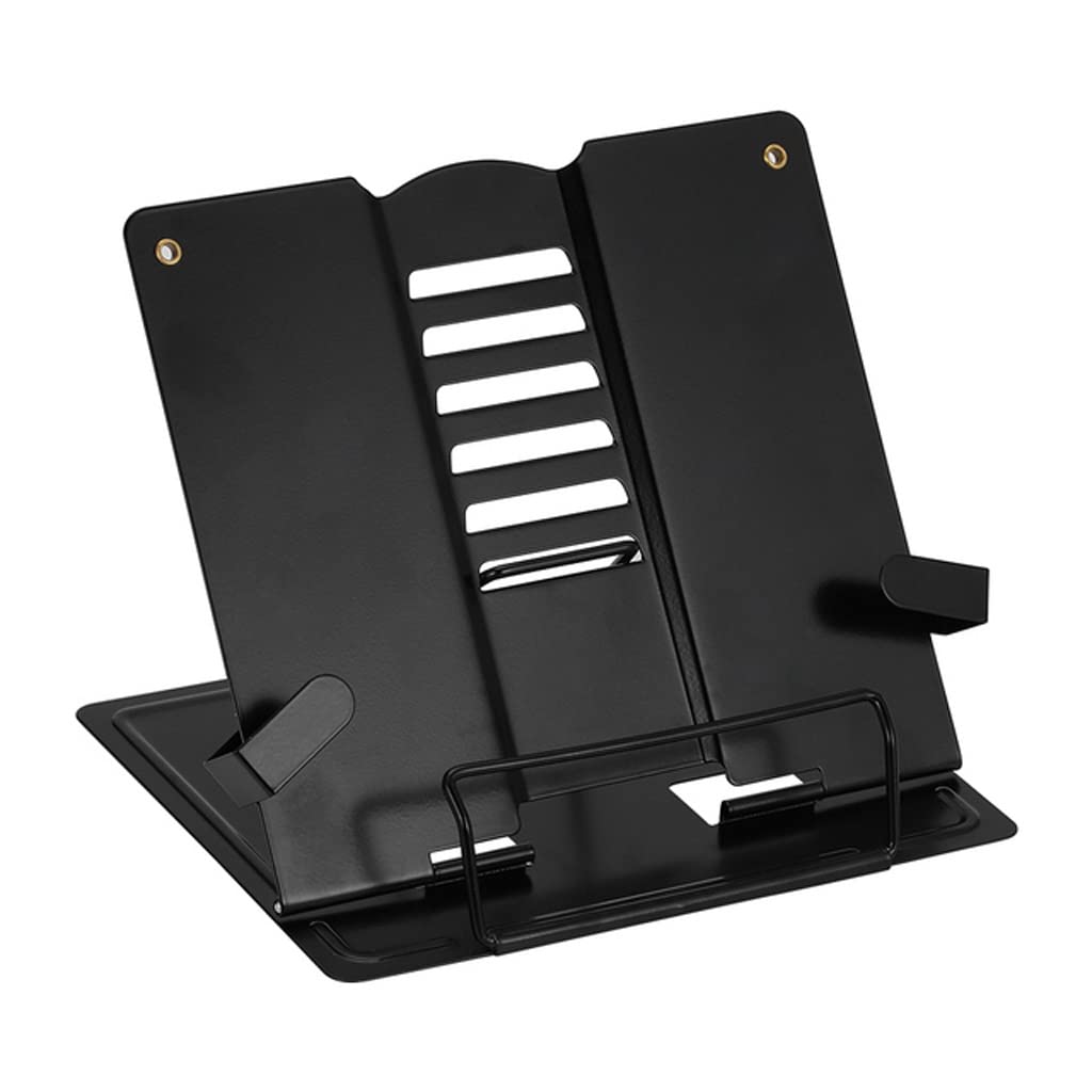 Adjustable Metal Bookshelf Portable Reading Support File Shelf Tablet Sheet Music Recipe Holder