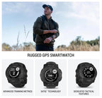 Garmin Instinct 3-50mm Tactical Edition, Solar Charging Display, Rugged Outdoor GPS Smartwatch, Applied Ballistics Support, LED Flashlight, Multi-Band GPS PowerBank Bundle