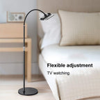 Height Adjustable, 360 ° Rotation Clip Tablet Stand for Phones, Phablets, E-Readers, and Gaming Devices, Holder Flexible Gooseneck Arm Stand Solid Metal Base,Black-165x26cm,Black-165x26cm