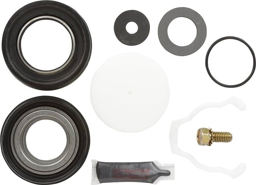 OEM Lip Seal Kit for Maytag Washer, Black, Compatible with MLE2000AYW MAH21PDAWW MAH7500AWW