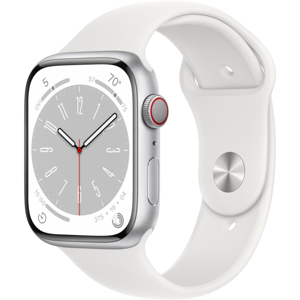 Apple Watch Series 8 [GPS, 41mm] - Midnight Aluminum Case with Midnight Sport Band, M/L (Renewed)