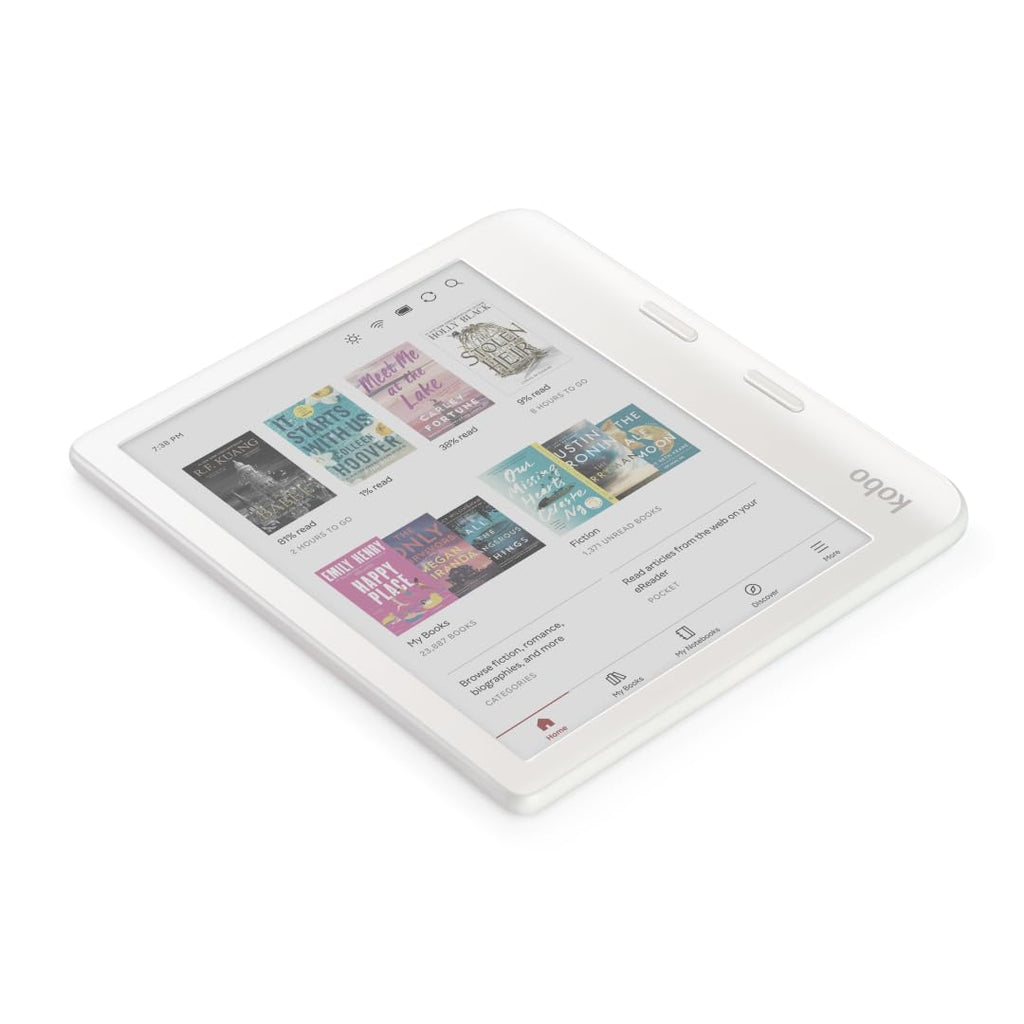 Kobo Libra Colour eReader, 7” Color E Ink, Waterproof, White