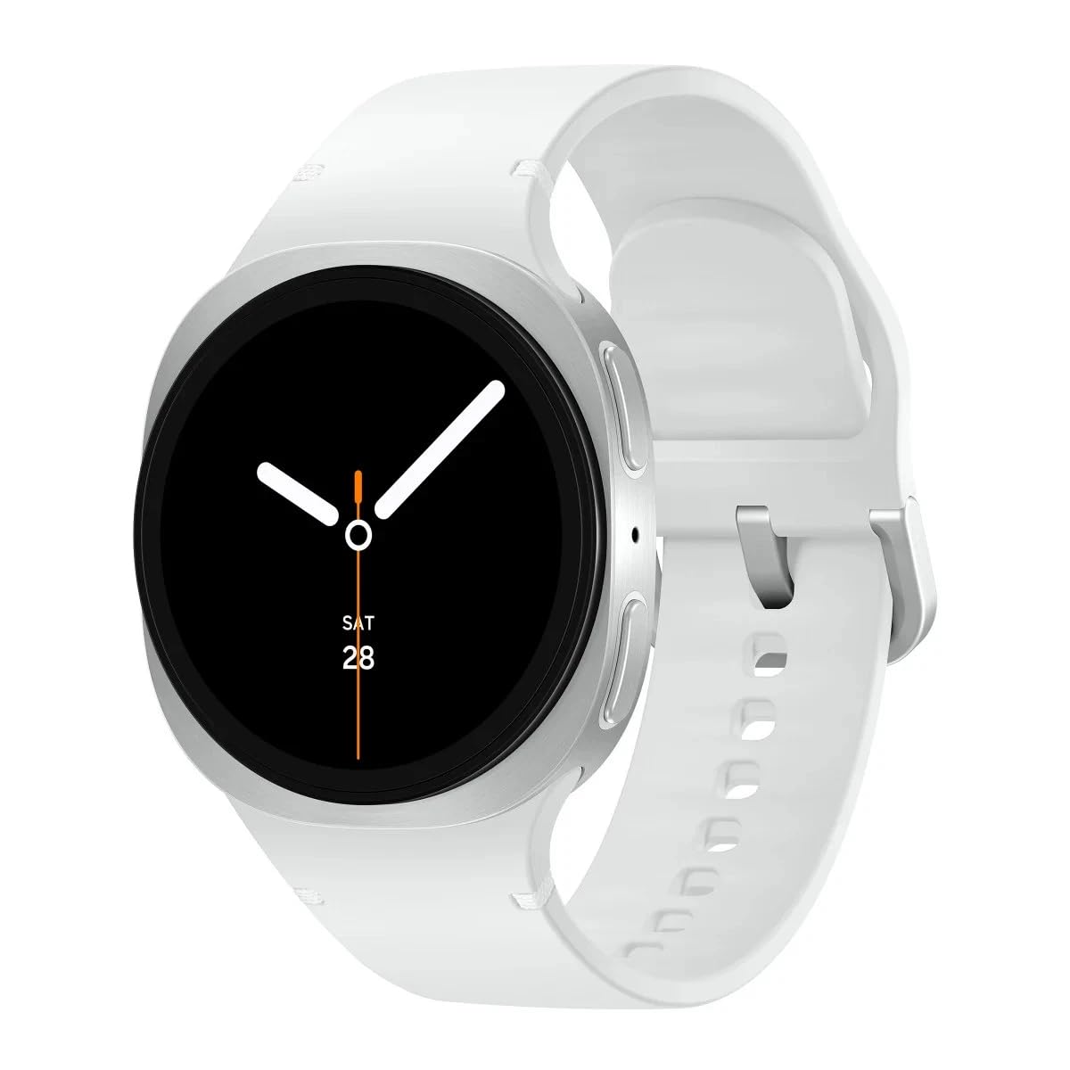 Samsung Galaxy Watch 8 (2025) 40mm Bluetooth Smartwatch, Cushion Design, Fitness Tracker, Sleep Coaching, Running Coach, Energy Score, Heart Rate Tracking, Silver (Renewed)