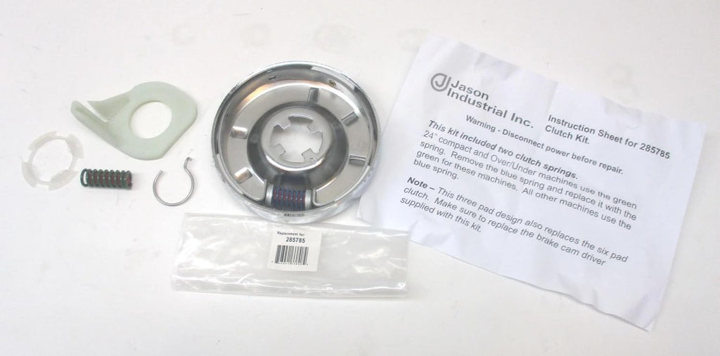 285785 8-Pack Washer Clutch Assembly for Whirlpool- Direct Drive Replacement Clutch with Brake Cam, Spring & Retainer Ring