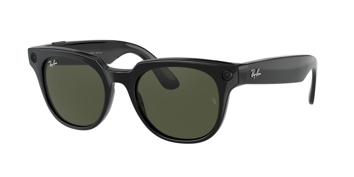 Ray-Ban Stories | Meteor Square Smart Glasses with Photo, Video, and Audio
