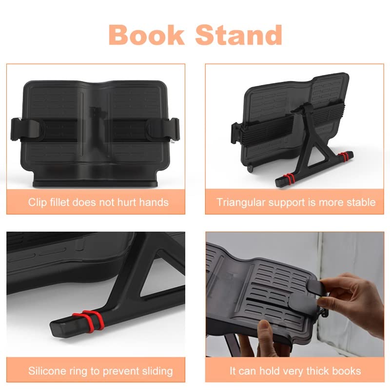Office Ergonomic Home Reading Rest Tablet Book Holder Study Room Adjustable Angle Kitchen Desktop Cooking Storage Stand Shelf