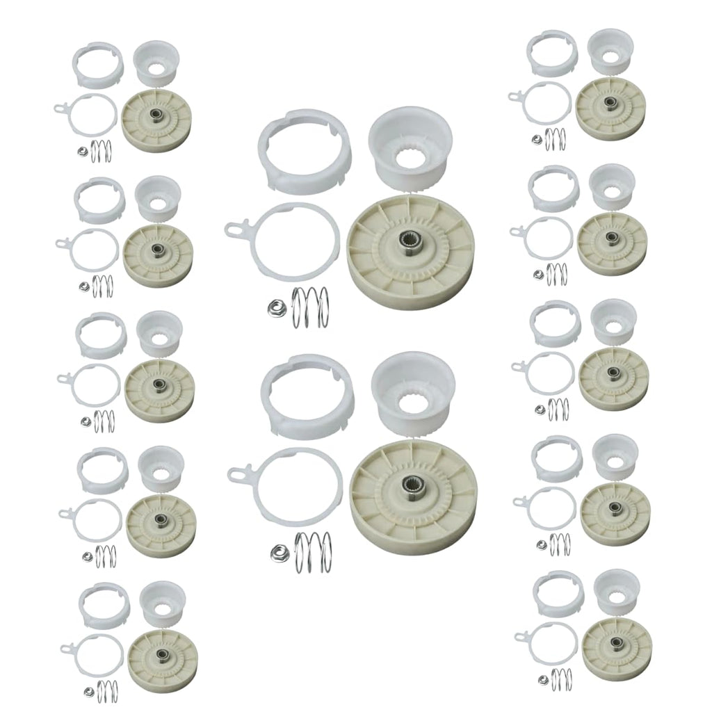 For W10721967 Washer Pulley Clutch Kit For Whirlpool W10006356 AP4514410 12-PACK