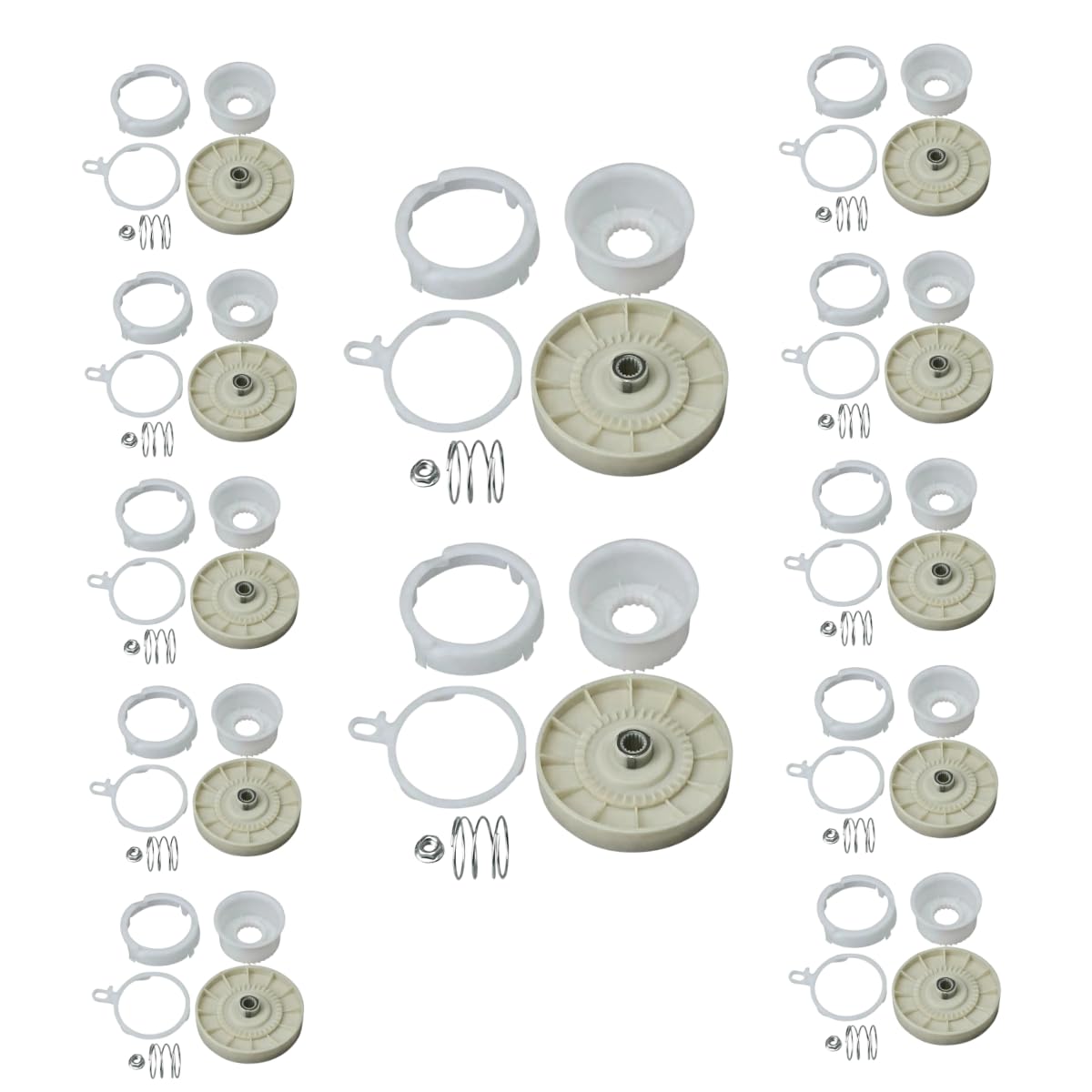 For W10721967 Washer Pulley Clutch Kit For Whirlpool W10006356 AP4514410 12-PACK