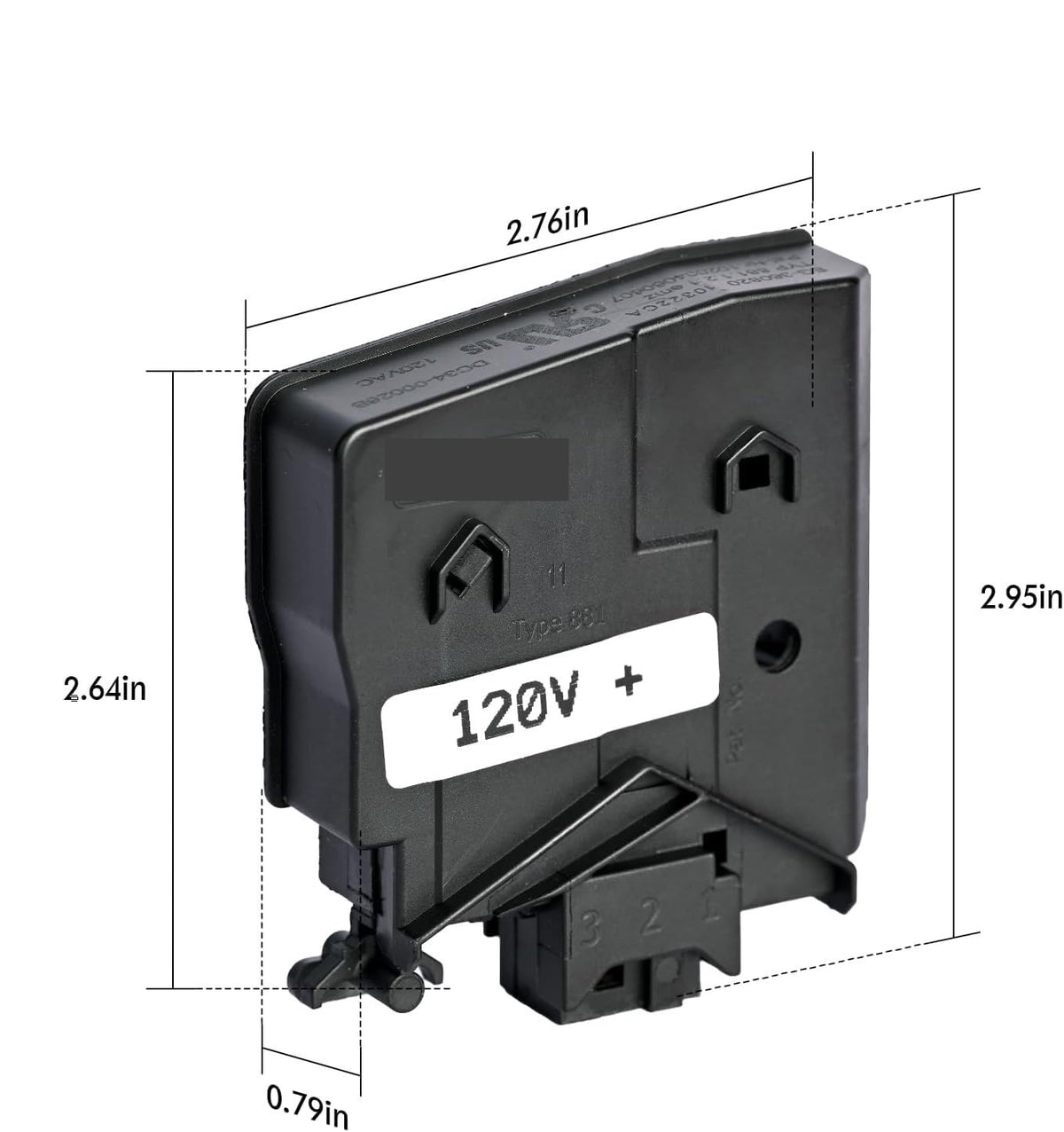 10-Pack DC34-00026B Washer for Switch Door Lock Fit for Sam-sung Washing Machine Lid for Switch W22K6800AW, WD10J6410AW, WD11J6410AX