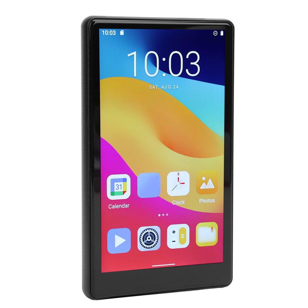 5.0in LED Multi Touch MP4 Player 1080P Video Playback Widescreen Portable Media with 2500mAh Battery Type C Fast Charging Supports AVI MOV MKV FM Radio Ebook Reader for Music and