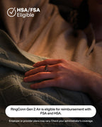 RingConn Gen 2 Air Ultra-Thin Smart Ring(Size 8, Dune Gold)