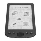 6 Inch Electric Book Reader with E Ink Screen, Portable Digital Ebook Reader, Lightweight Touch Screen Reader for PDF EPUB MOBI TXT, 8GB Memory 2500mAh Battery