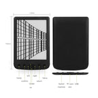 6 Inch Electric Book Reader with E Ink Screen, Portable Digital Ebook Reader, Lightweight Touch Screen Reader for PDF EPUB MOBI TXT, 8GB Memory 2500mAh Battery