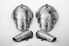 Medieval Knight Etching Steel Pauldrons Armour Shoulder with Bracers Wearable Battle Warrior LARP, Cosplay & Reenactment Halloween Costume