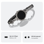 Renea Fitness Tracker for Women, Jewelry-Style Smart Bracelet with Heart Rate, Blood Oxygen, HRV, Stress, Sleep and Step Tracking, Multi-Sport Modes, 6-Day Battery Life, IP67