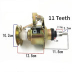 Washing Machine Clutch Assembly With 11 Teeth Square Shaft Bearing, Reducer Bearing Replacement Part(Square Shaft)