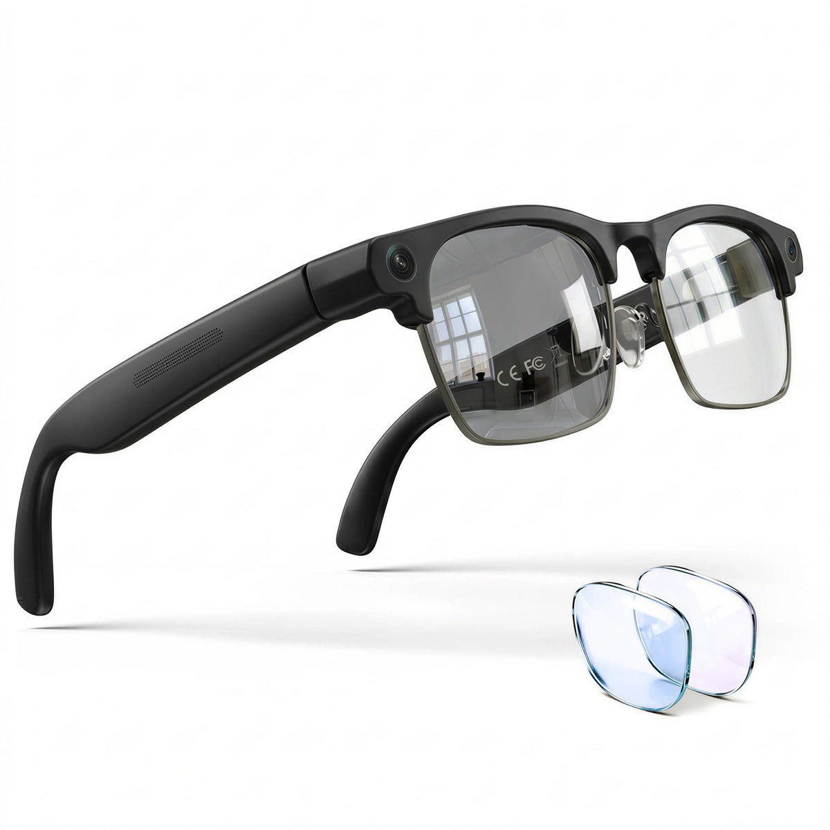 4K AI Smart Glasses with Camera, Bluetooth Call & Translation for Men Women