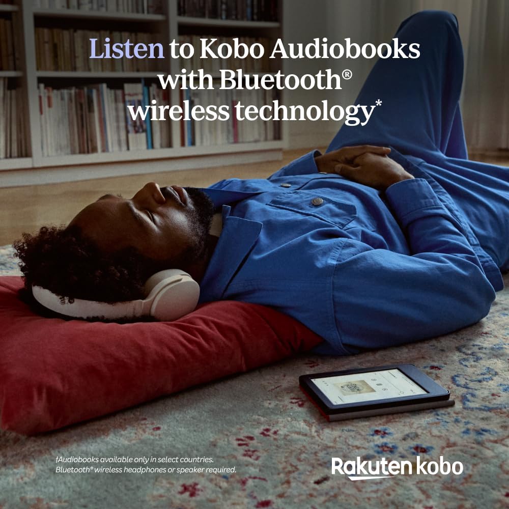 Kobo Clara Colour | eReader | 6” Glare-Free Colour E Ink Display | Dark Mode Option | Waterproof | Audiobooks | 16GB of Storage | Black