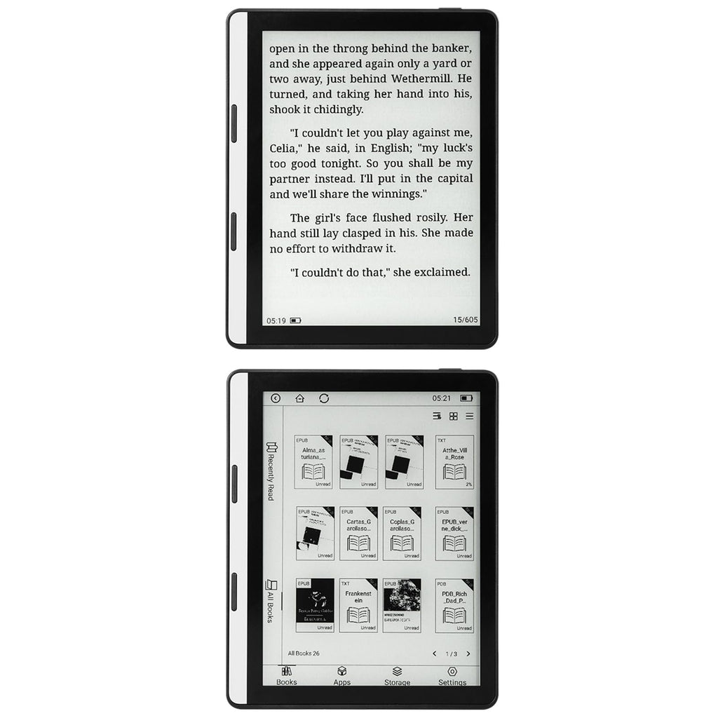 5.76 Inch E Reader for Travel and Home, Front Light, TF Card Slot