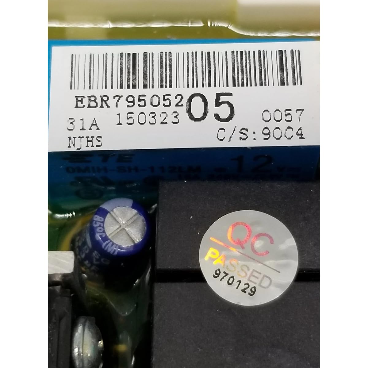 Replacement for Washer Control EBR79505205 EBR79559702 1-Year Guarantee Free Shipping # Used compatible with Samsung EBR79505205 EBR79559702.