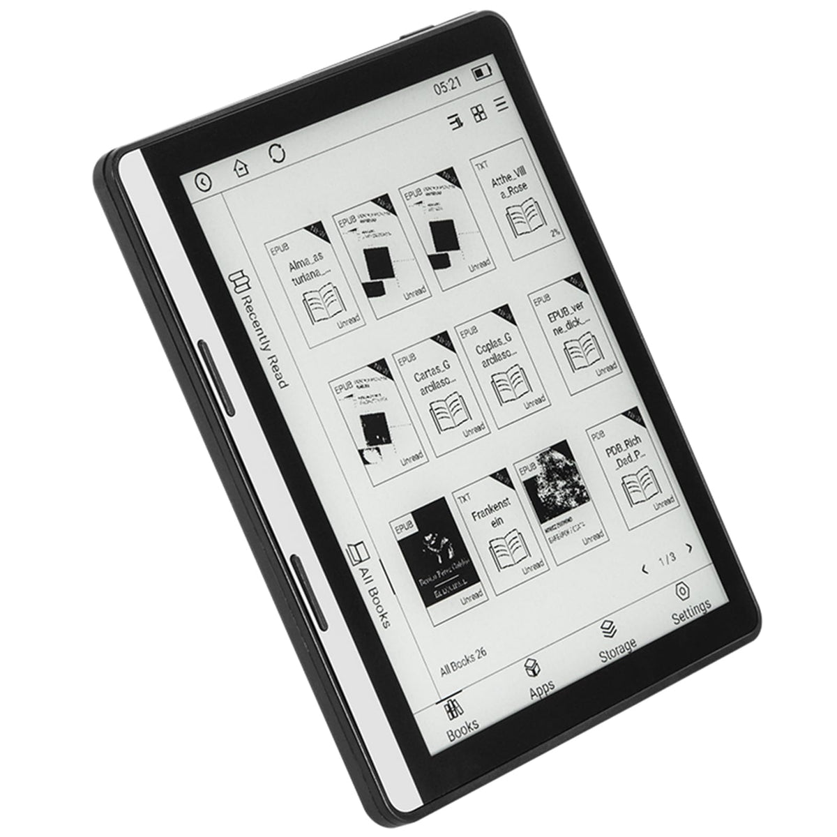 5.76 Inch EReader Tablet, Ultra Clear Anti Reflection Screen,