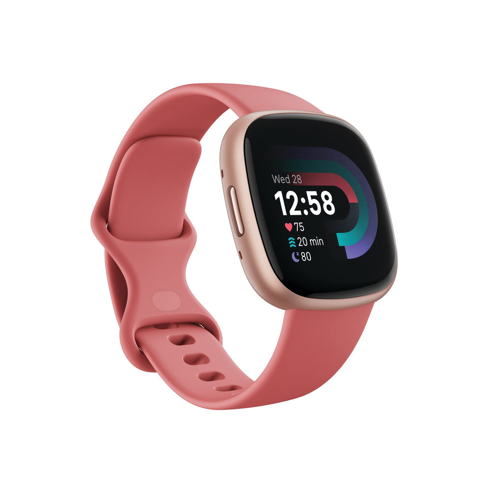 Google Fitbit Versa 4 Fitness Smartwatch - Pink Sand/Copper Rose